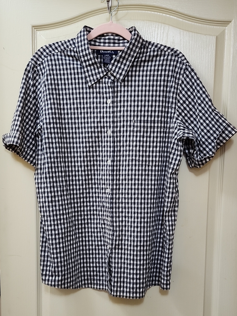 Denim & Co. Short-sleeve Button-up Shirt